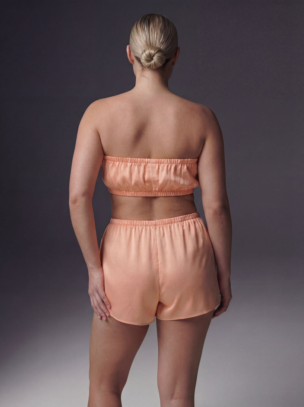 SATIN ROSEBUD SHORTS