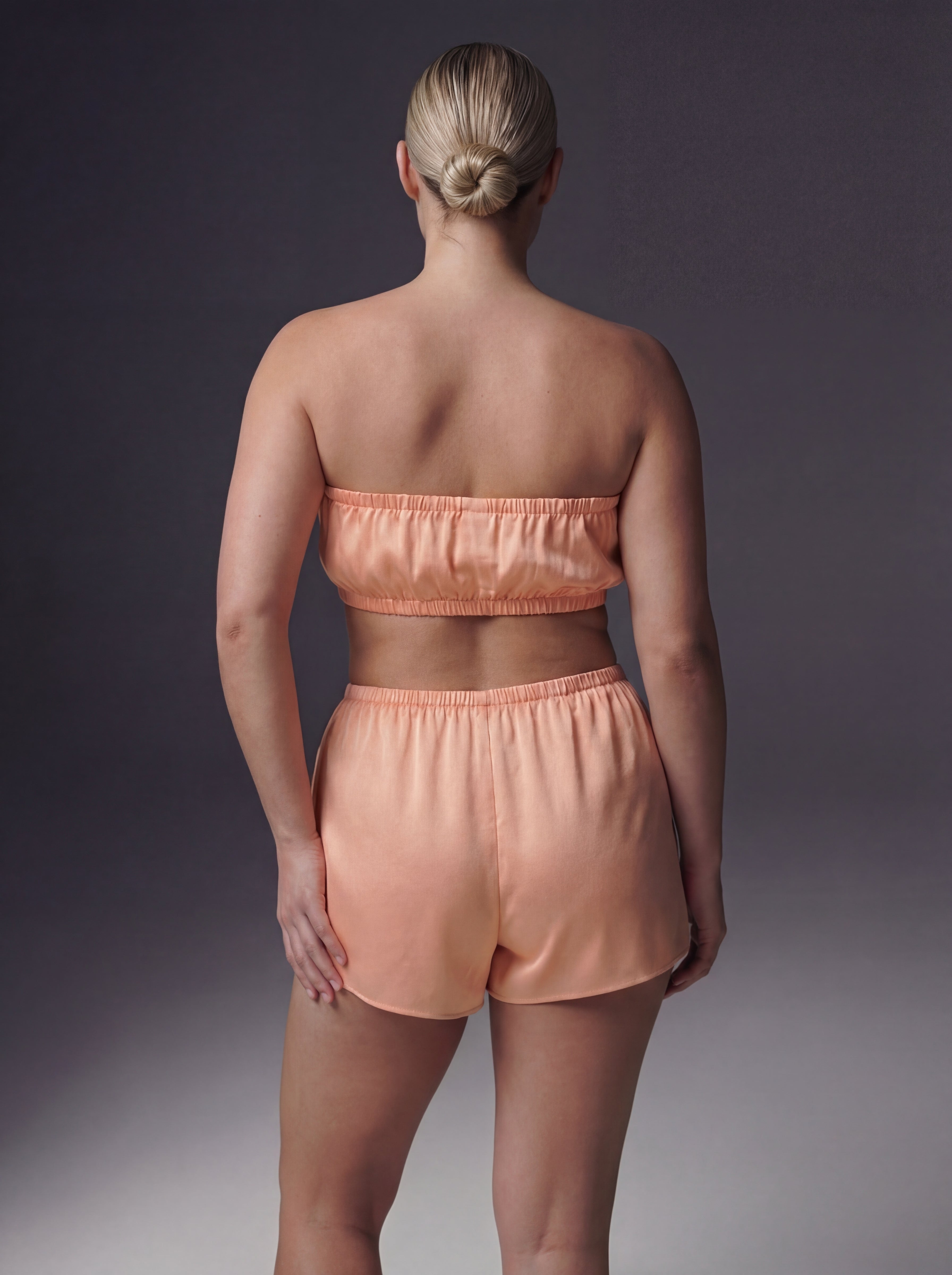 SATIN ROSEBUD SHORTS