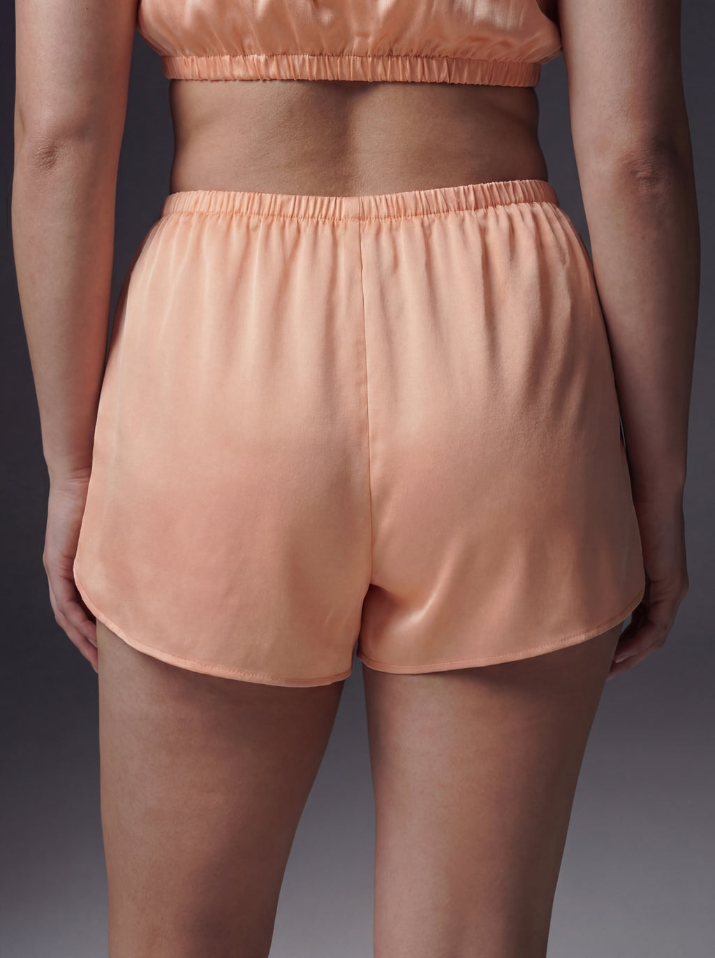SATIN ROSEBUD SHORTS