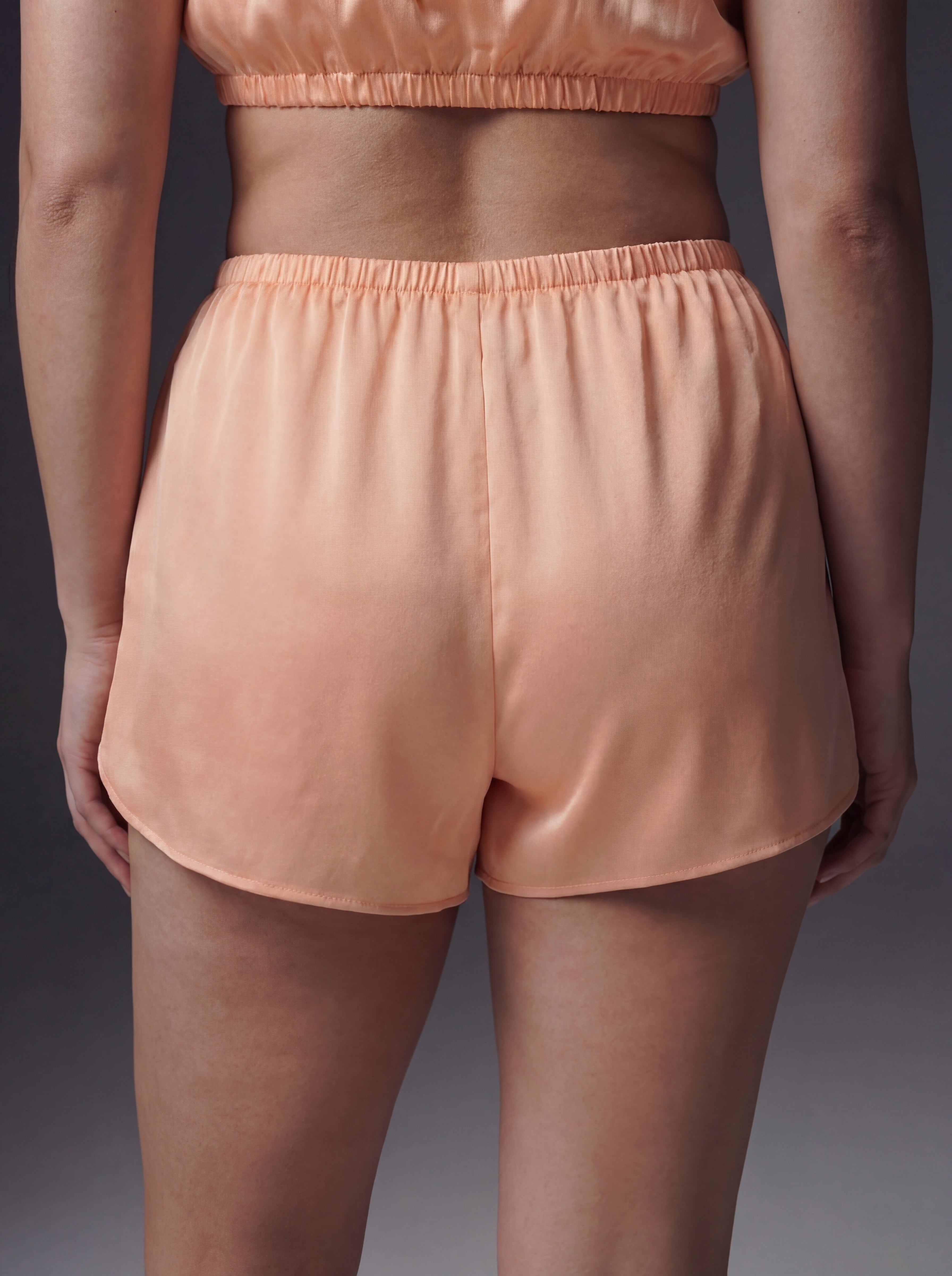 SATIN ROSEBUD SHORTS