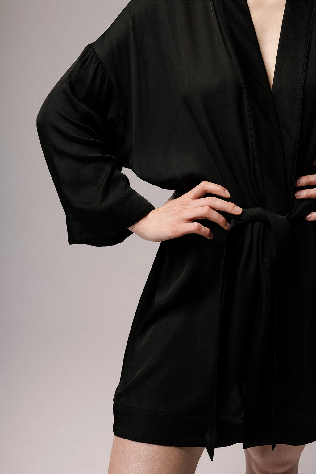 SATIN BLOOM ROBE