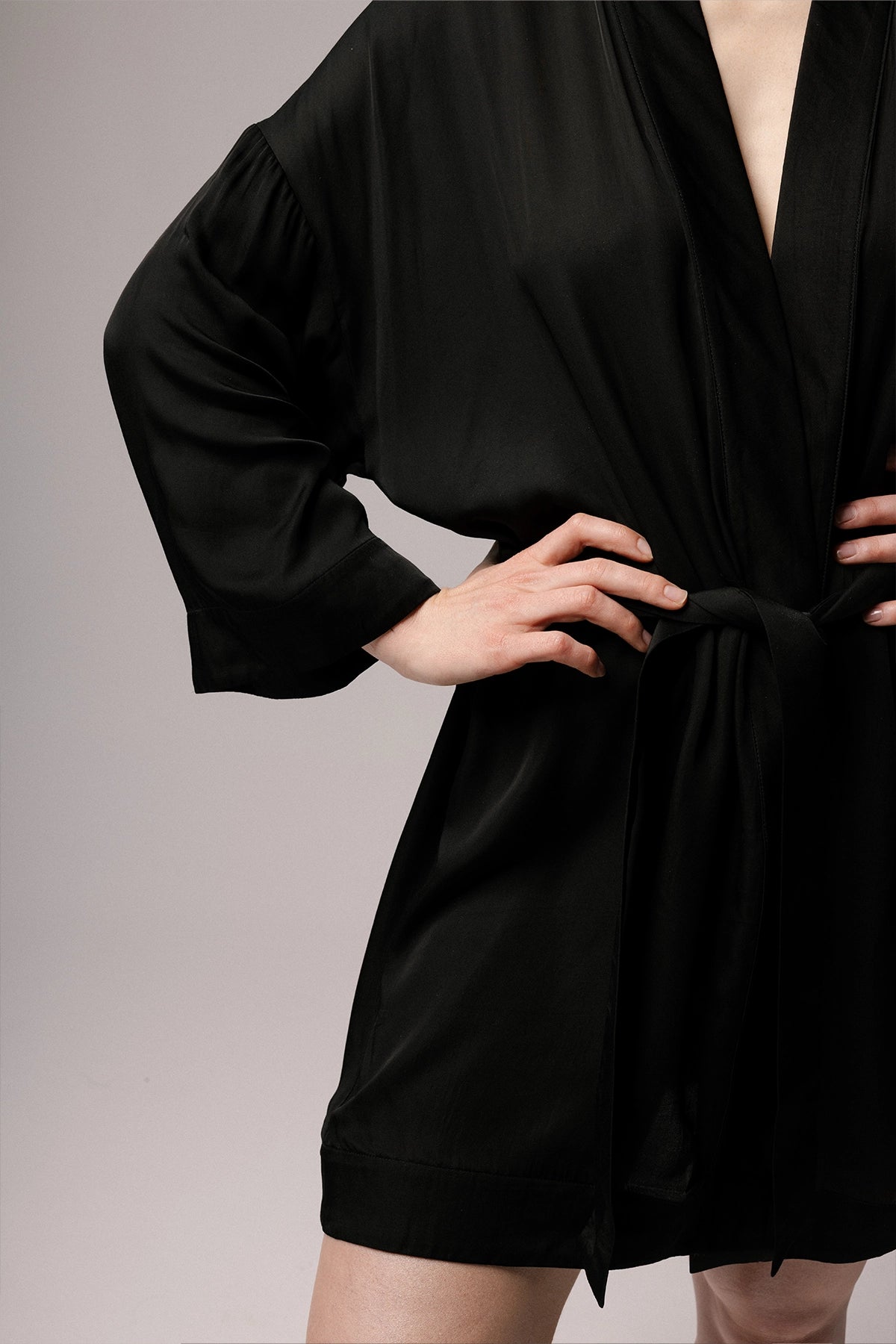 SATIN BLOOM ROBE