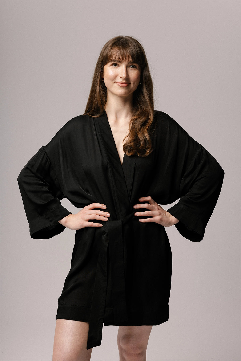 SATIN BLOOM ROBE