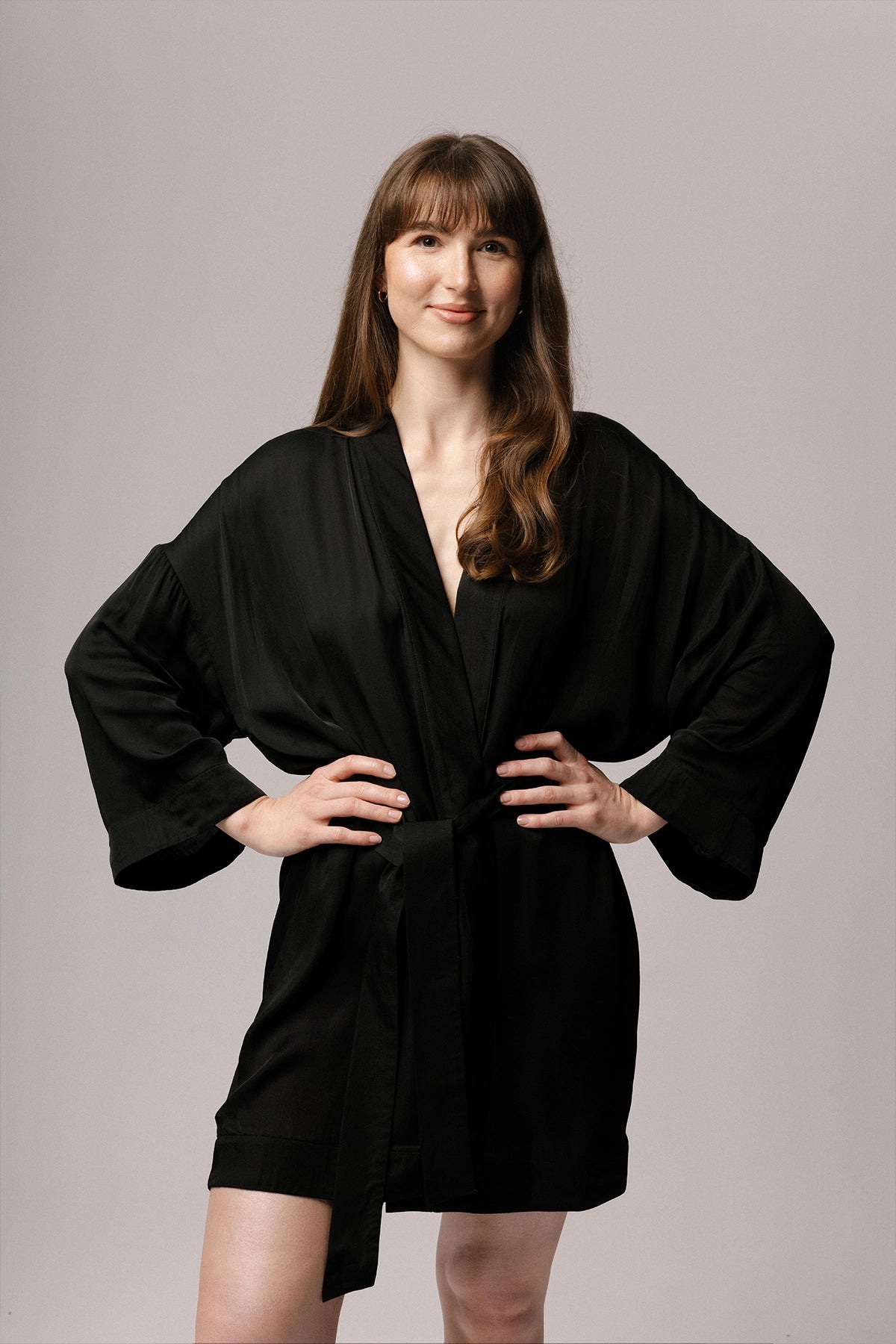 SATIN BLOOM ROBE