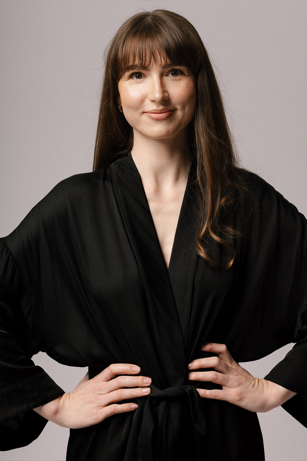 SATIN BLOOM ROBE
