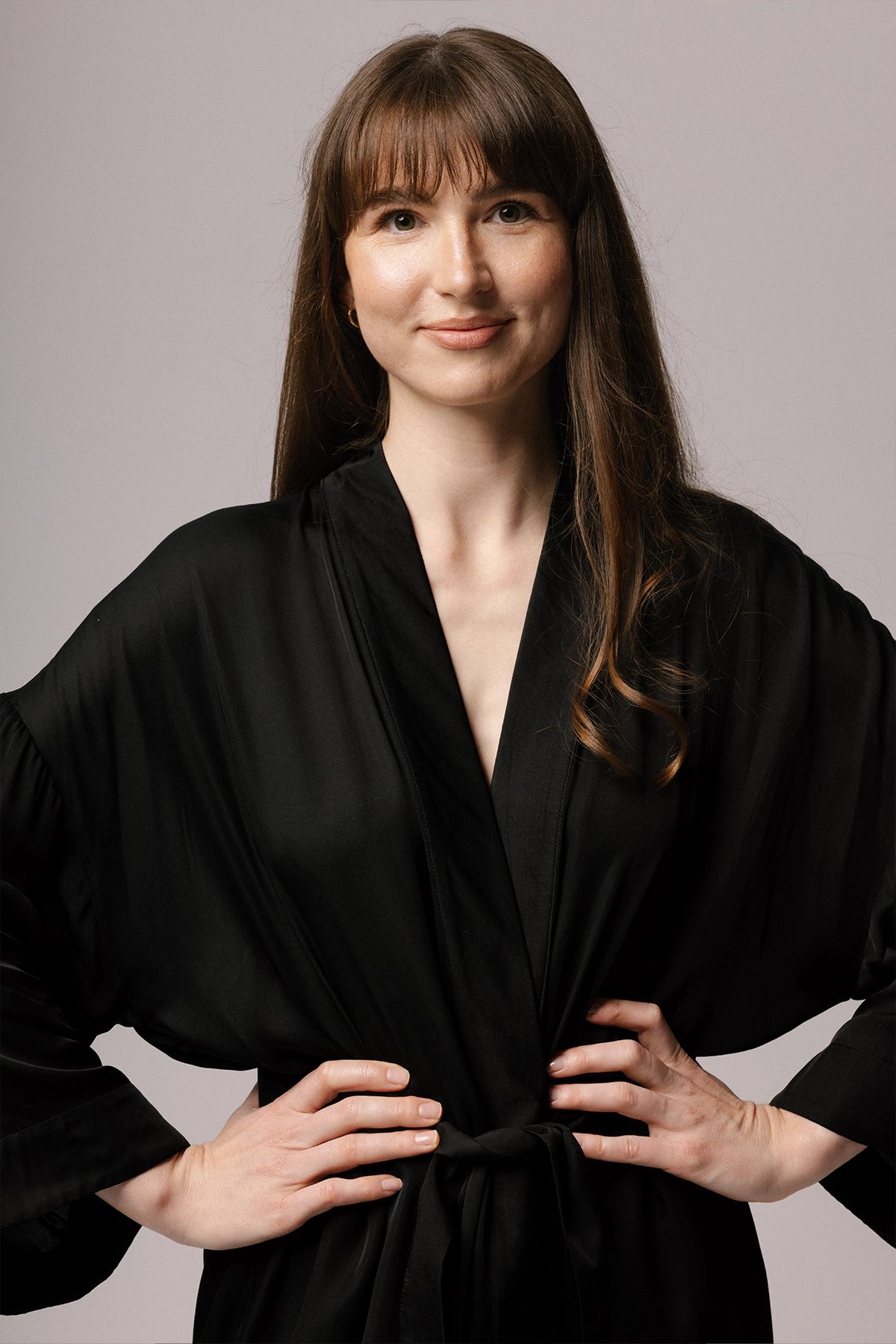 SATIN BLOOM ROBE