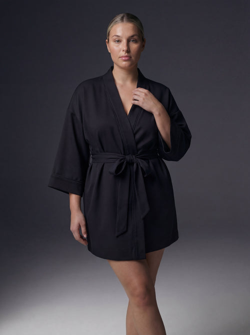 SATIN BLOOM ROBE