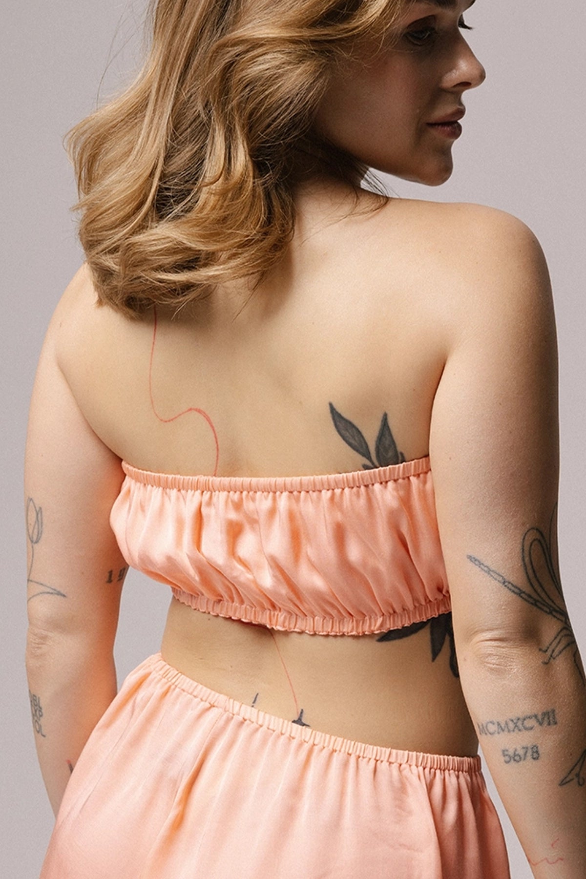 SATIN ROSEBUD TOP